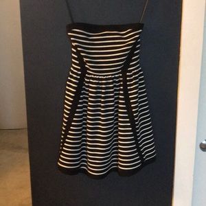 Black and white striped juicy couture dress